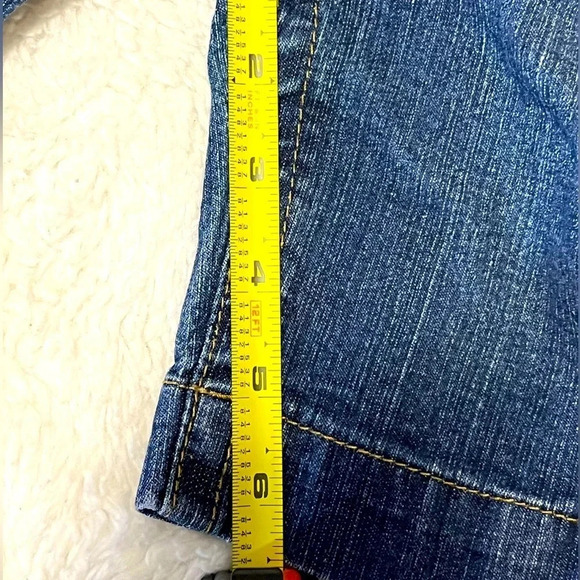 RVT Girls Jean Capris With Sequin and embroidery Butterflies design size 5 - Picture 4 of 17